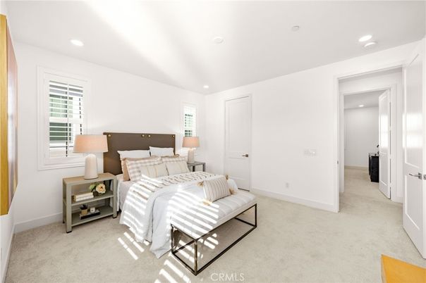 Bedroom, Interior, Recessed Lighting