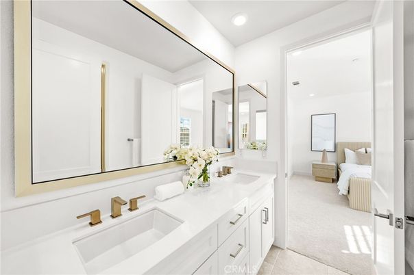 Bathroom, Bedroom, Dual Sink Vanities, Interior, Recessed Lighting