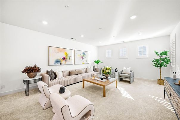 Interior, Living room, Recessed Lighting