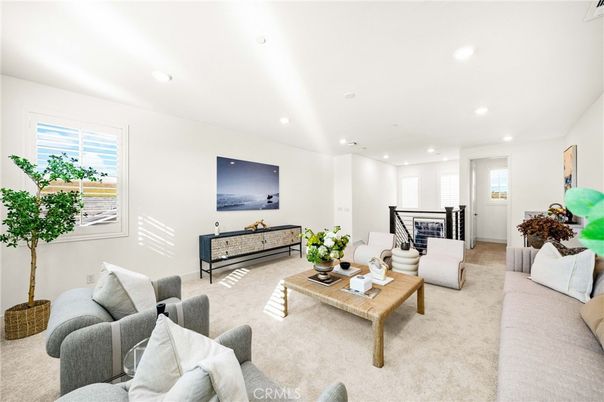 Interior, Living room, Recessed Lighting