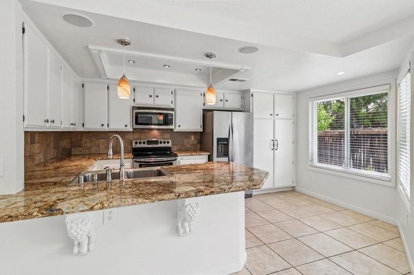 Interior, Kitchen, Pendant Lights, Recessed Lighting, Stainless Steel Appliances