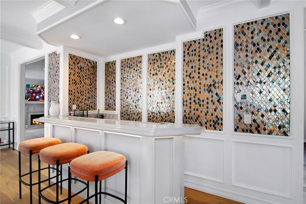 Fireplace, Interior, Recessed Lighting, Wood Texture Flooring