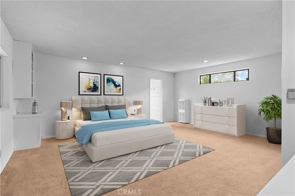 Bedroom, Interior, Recessed Lighting