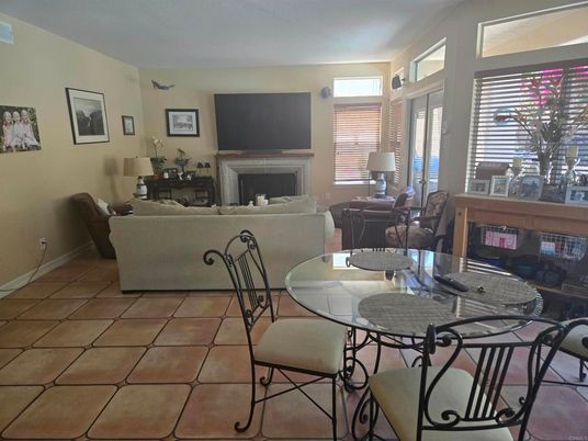 Dining room, Fireplace, Interior, Living room