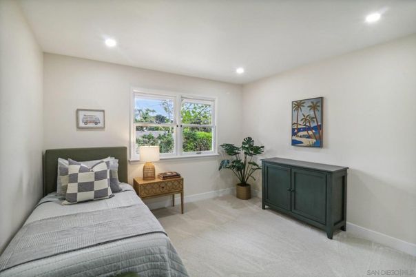 Bedroom, Interior, Recessed Lighting