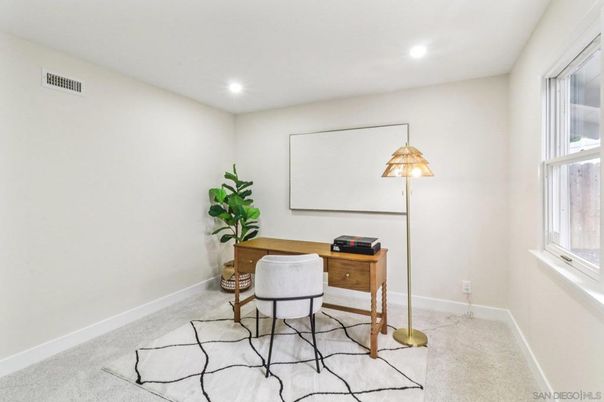 Home Office, Interior, Recessed Lighting