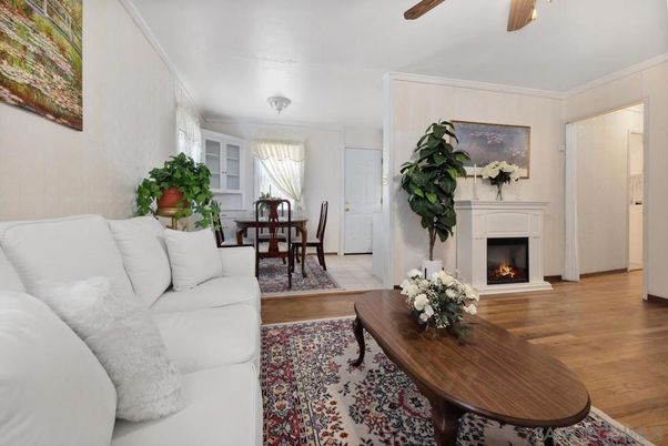 Dining room, Fireplace, Interior, Living room, Wood Texture Flooring
