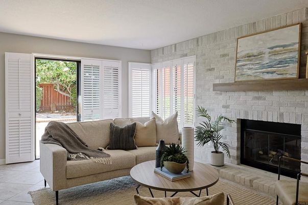 Fireplace, Interior, Living room, Stone Walls