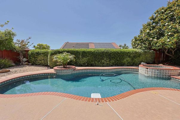 Exterior, Pool, Solar Panels