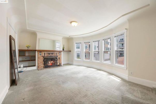 Empty room, Fireplace, Interior