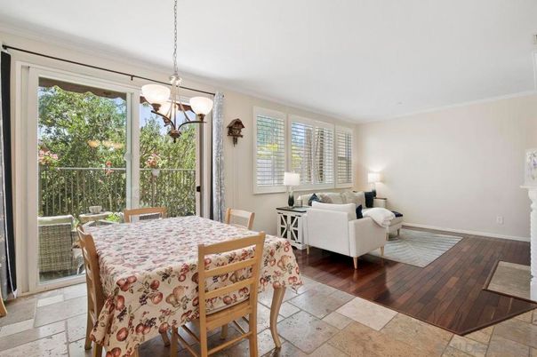 Dining room, Interior, Living room, Pendant Lights, Wood Texture Flooring