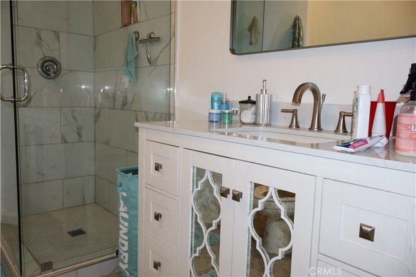 Bathroom, Glass Shower, Interior, Marble Walls