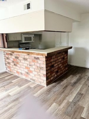 Interior, Kitchen, Wood Texture Flooring