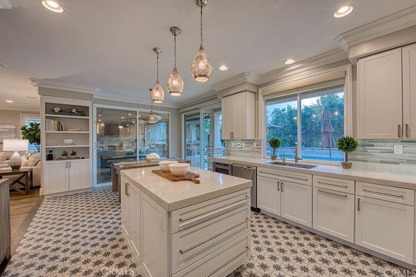 Interior, Kitchen, Pendant Lights, Recessed Lighting