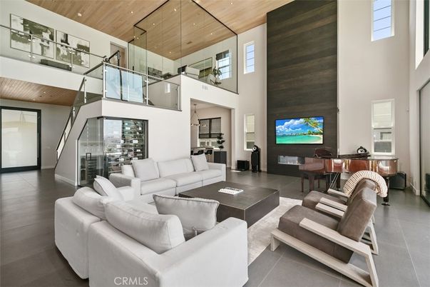 Interior, Living room, Piano, Recessed Lighting, Wooden Ceilings