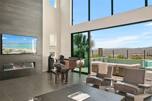 Fireplace, Interior, Living room, Piano