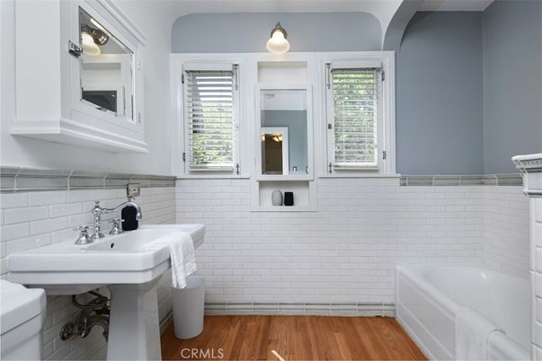 Bathroom, Interior, Wood Texture Flooring