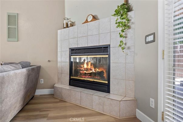Fireplace, Interior, Wood Texture Flooring