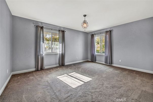 Chandelier, Empty room, Interior