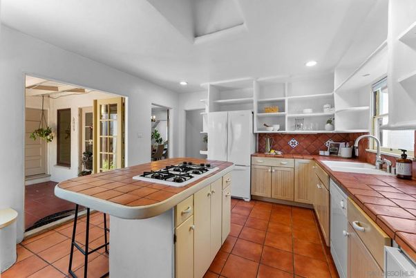 Interior, Kitchen, Recessed Lighting, Tile Countertops