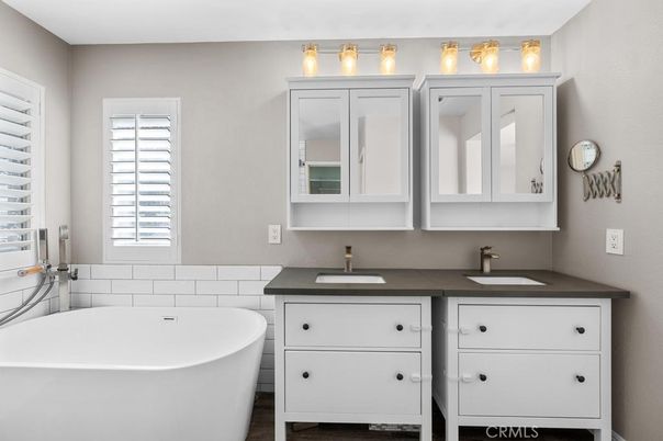 Bathroom, Dual Sink Vanities, Free Standing Baths, Interior