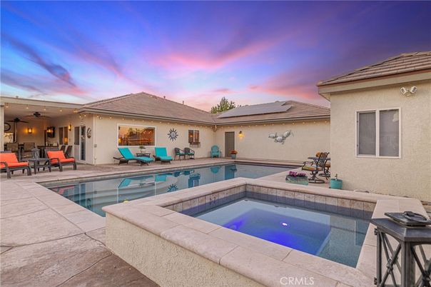 Exterior, Pool, Solar Panels
