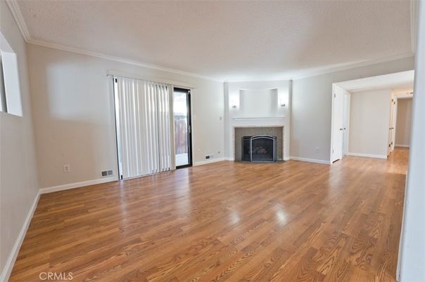 Empty room, Fireplace, Interior, Wood Texture Flooring