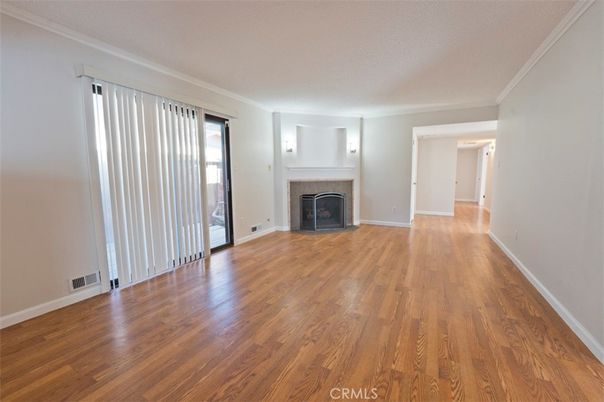 Empty room, Fireplace, Interior, Wood Texture Flooring