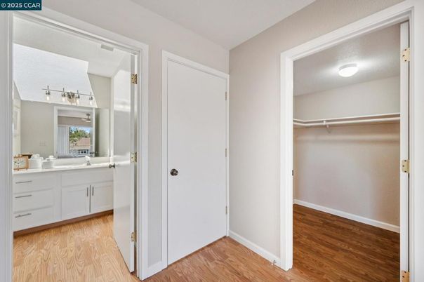 Bathroom, Interior, Walk-in Closets, Wood Texture Flooring