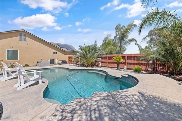 Exterior, Pool, Solar Panels