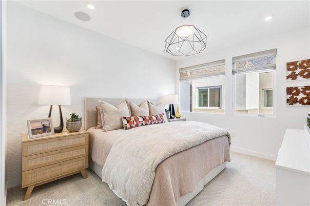 Bedroom, Interior, Pendant Lights, Recessed Lighting