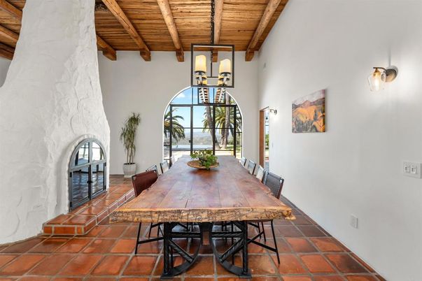 Dining room, Fireplace, Interior, Wooden Beams, Wooden Ceilings