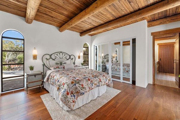 Bedroom, Interior, Wooden Beams, Wooden Ceilings, Wood Texture Flooring