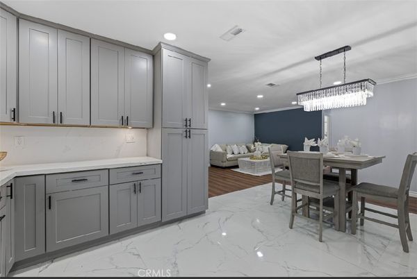 Bedroom, Chandelier, Dining room, Interior, Marble, Recessed Lighting
