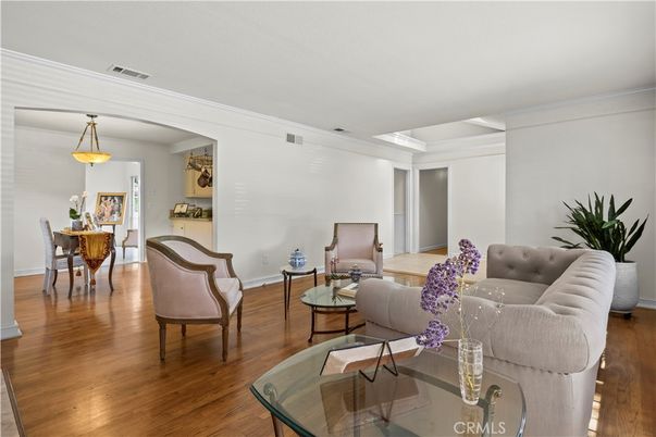 Dining room, Interior, Living room, Pendant Lights, Wood Texture Flooring