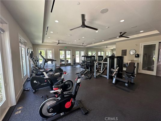 Fitness Equipment, Gym, Interior, Recessed Lighting