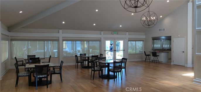 Chandelier, Dining room, Interior, Recessed Lighting, Wood Texture Flooring