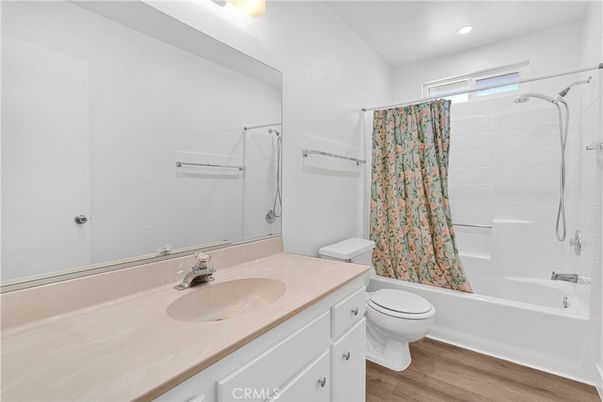Bathroom, Interior, Recessed Lighting, Wood Texture Flooring
