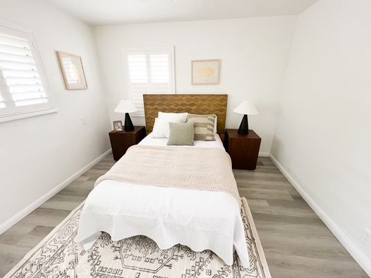 Bedroom, Interior, Wood Texture Flooring