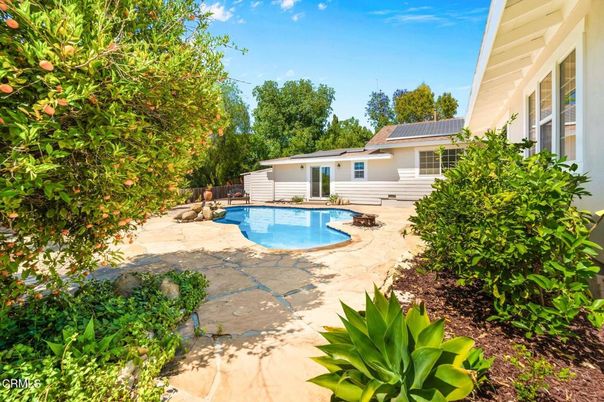 Exterior, Pool, Solar Panels