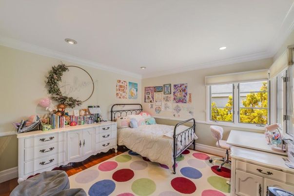 Bedroom, Home Office, Interior, Recessed Lighting, Wood Texture Flooring
