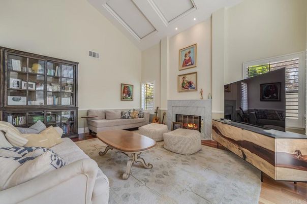 Fireplace, Interior, Living room, Recessed Lighting