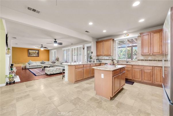 Interior, Kitchen, Living room, Recessed Lighting