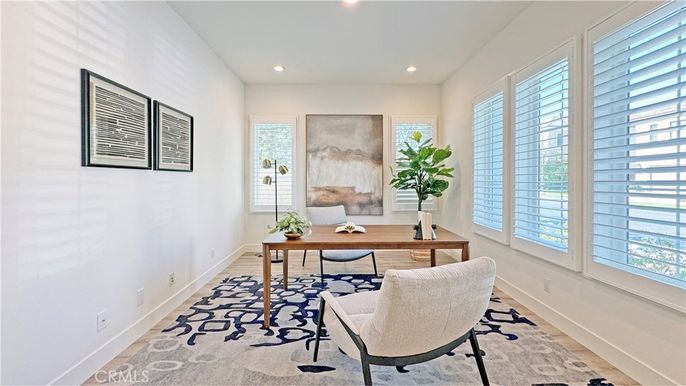 Home Office, Interior, Recessed Lighting