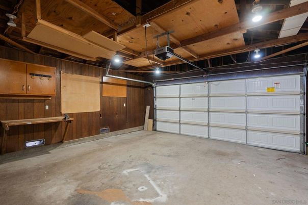 Garage, Interior, Wooden Beams, Wooden Ceilings, Wooden Walls