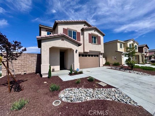 Attached, Backyard, Exterior, Facade, Mediterranean