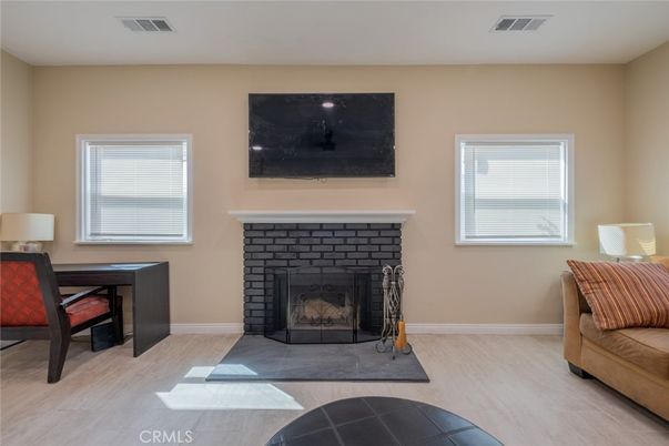 Fireplace, Interior, Wood Texture Flooring