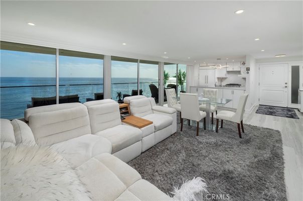 Dining room, Interior, Kitchen, Living room, Pendant Lights, Recessed Lighting, Water, Wood Texture Flooring