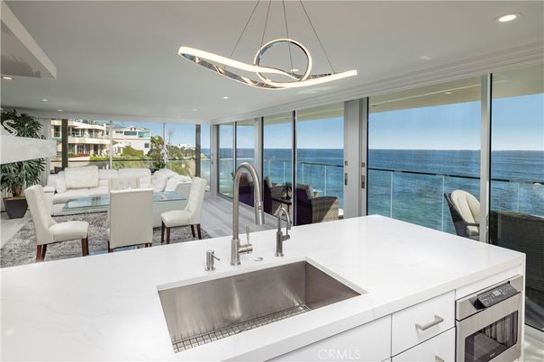 Dining room, Interior, Kitchen, Living room, Pendant Lights, Recessed Lighting, Water