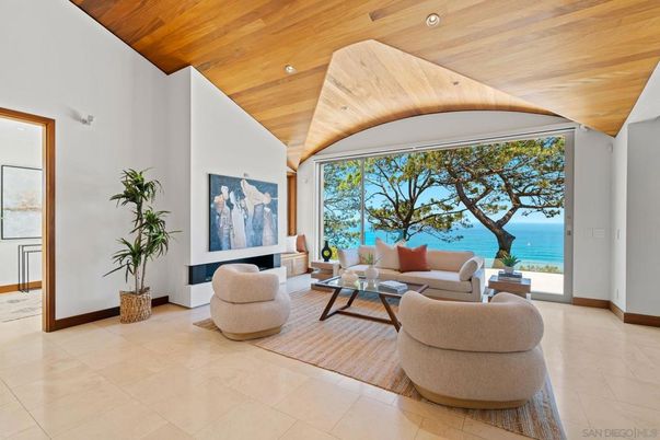 Interior, Living room, Recessed Lighting, Water, Wooden Ceilings